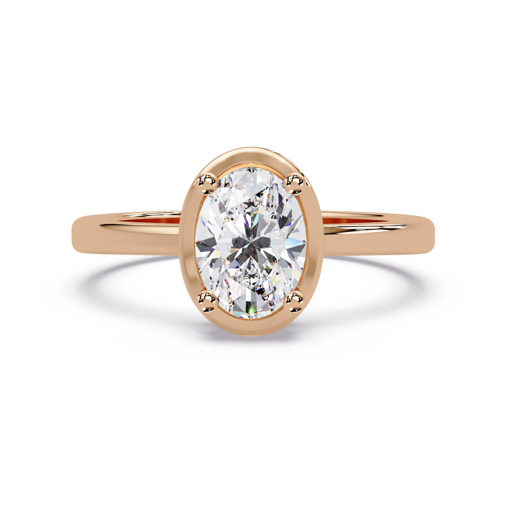 Oval Cut Diamond Ladies Ring