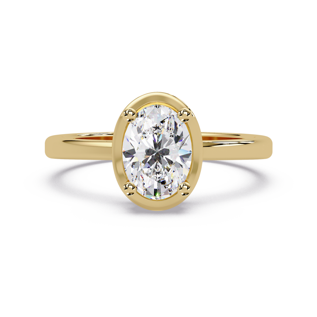 Oval Cut Diamond Ladies Ring