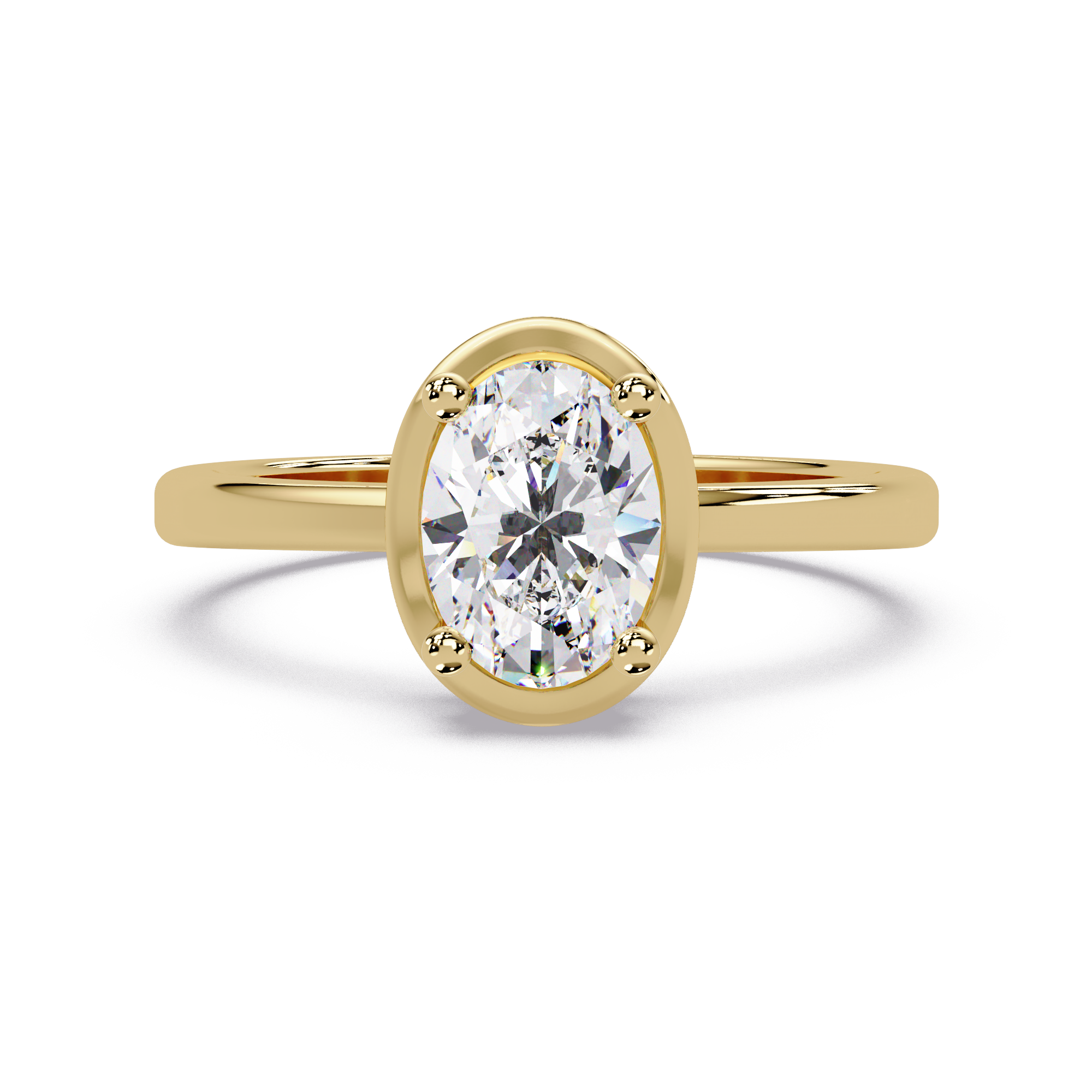 Oval Cut Diamond Ladies Ring