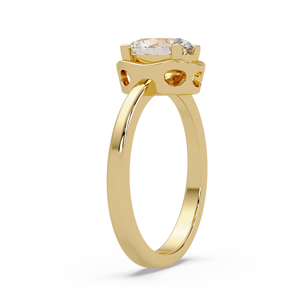 Oval Cut Diamond Ladies Ring