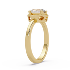 Oval Cut Diamond Ladies Ring