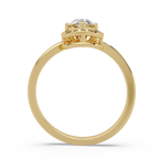 Pear & Round Cut Diamond Ladies Ring