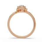 Pear & Round Cut Diamond Ladies Ring
