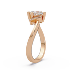 Princess & Round Cut Diamond Ladies Ring