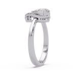 Pear & Round Cut Diamond Ladies Ring