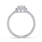 Pear & Round Cut Diamond Ladies Ring