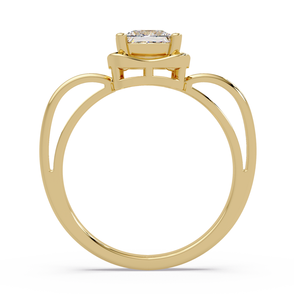 Princess Cut Diamond Ladies Ring