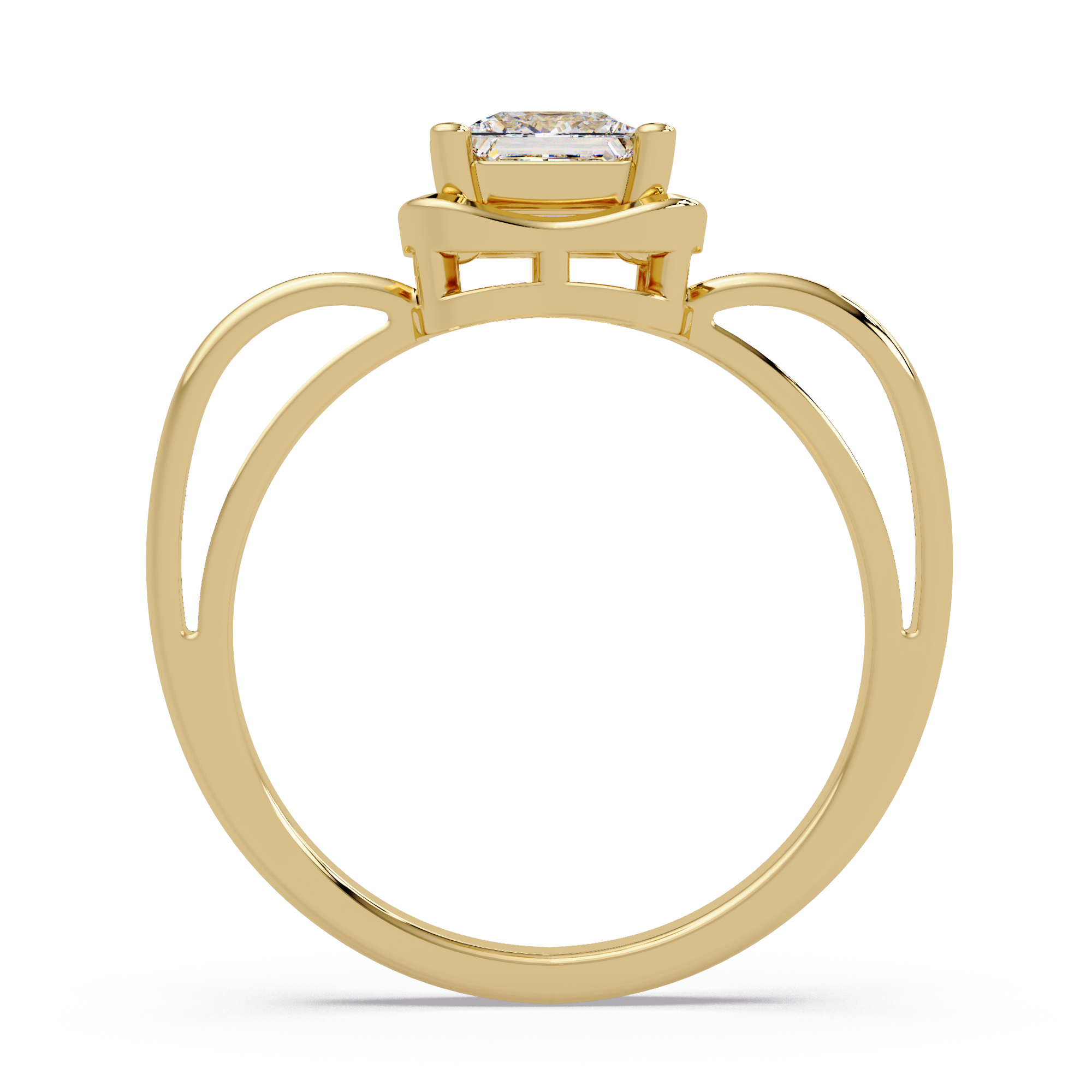 Princess Cut Diamond Ladies Ring