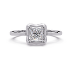 Princess Cut Diamond Ladies Ring