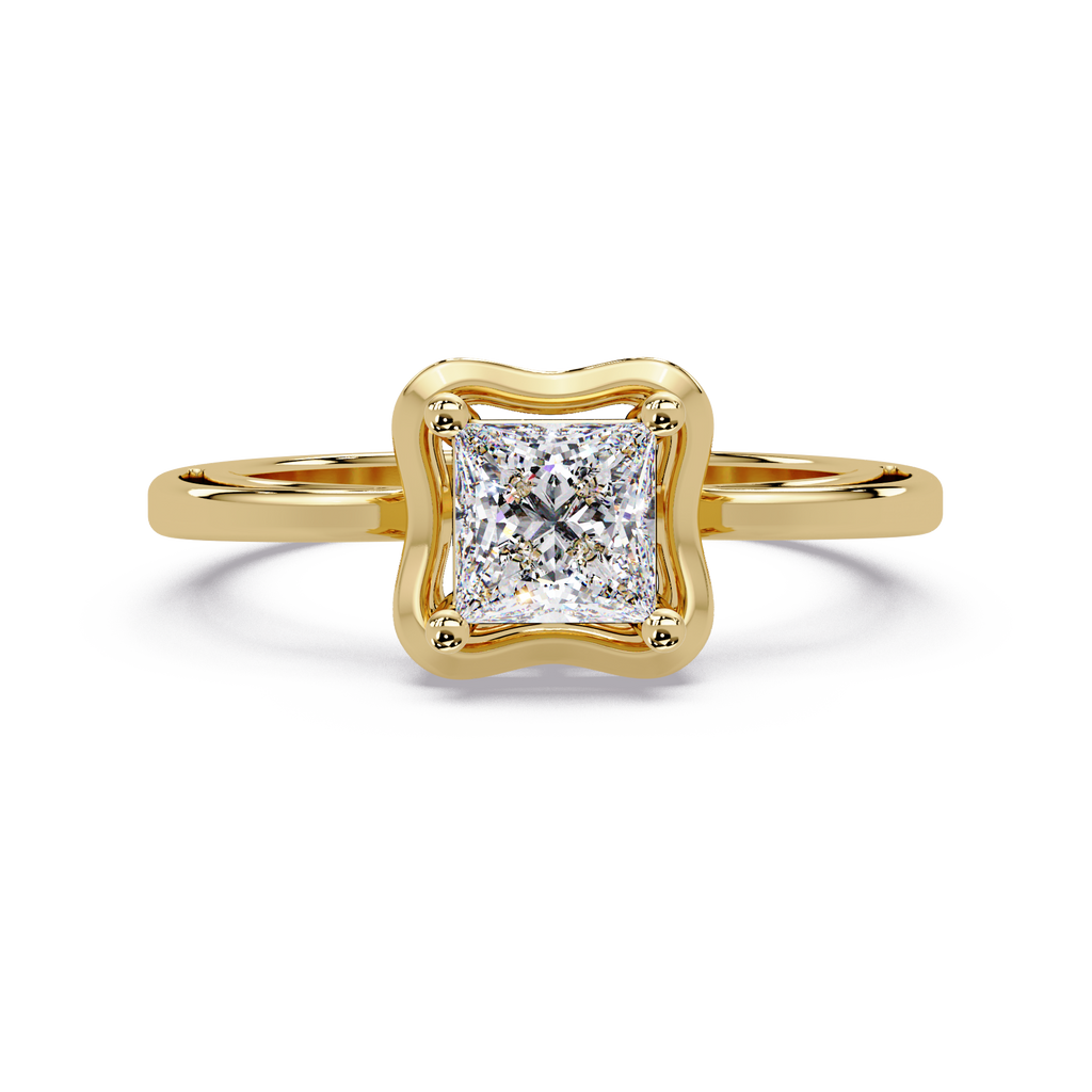 Princess Cut Diamond Ladies Ring