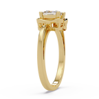 Princess Cut Diamond Ladies Ring