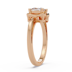 Princess Cut Diamond Ladies Ring