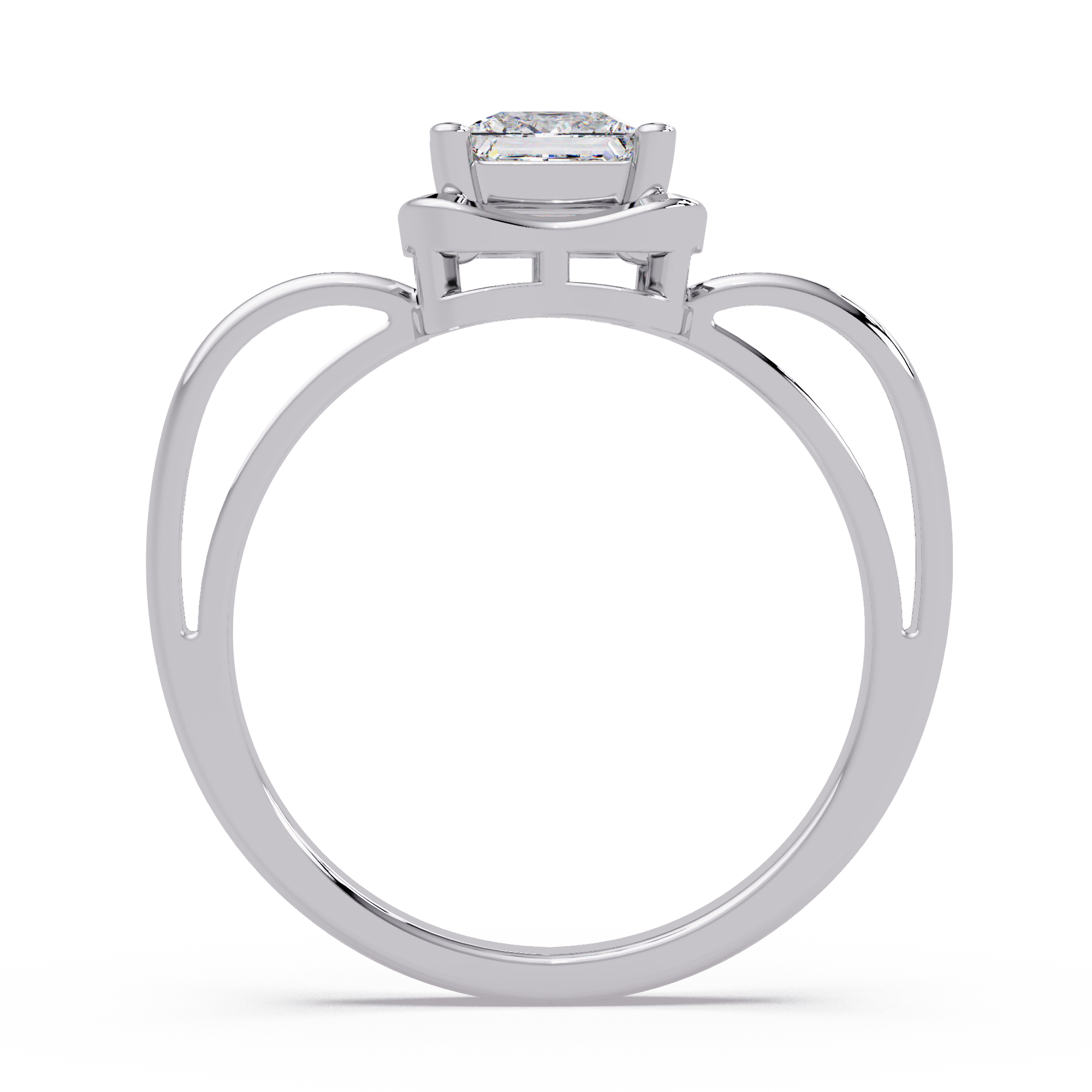 Princess Cut Diamond Ladies Ring