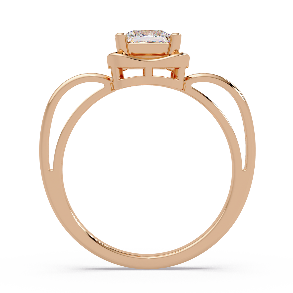 Princess Cut Diamond Ladies Ring