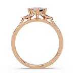 Princess & Round Cut Diamond Ladies Ring
