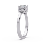 Princess & Round Cut Diamond Ladies Ring
