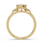 Princess & Round Cut Diamond Ladies Ring