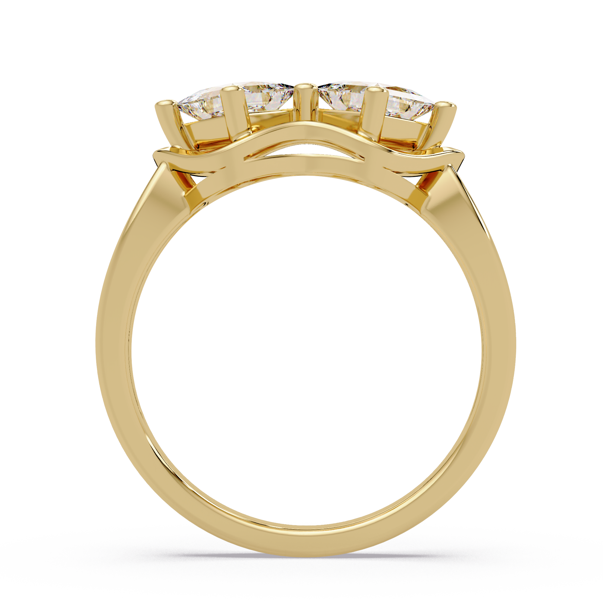 Princess Cut Diamond Ladies Ring