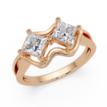 Princess Cut Diamond Ladies Ring