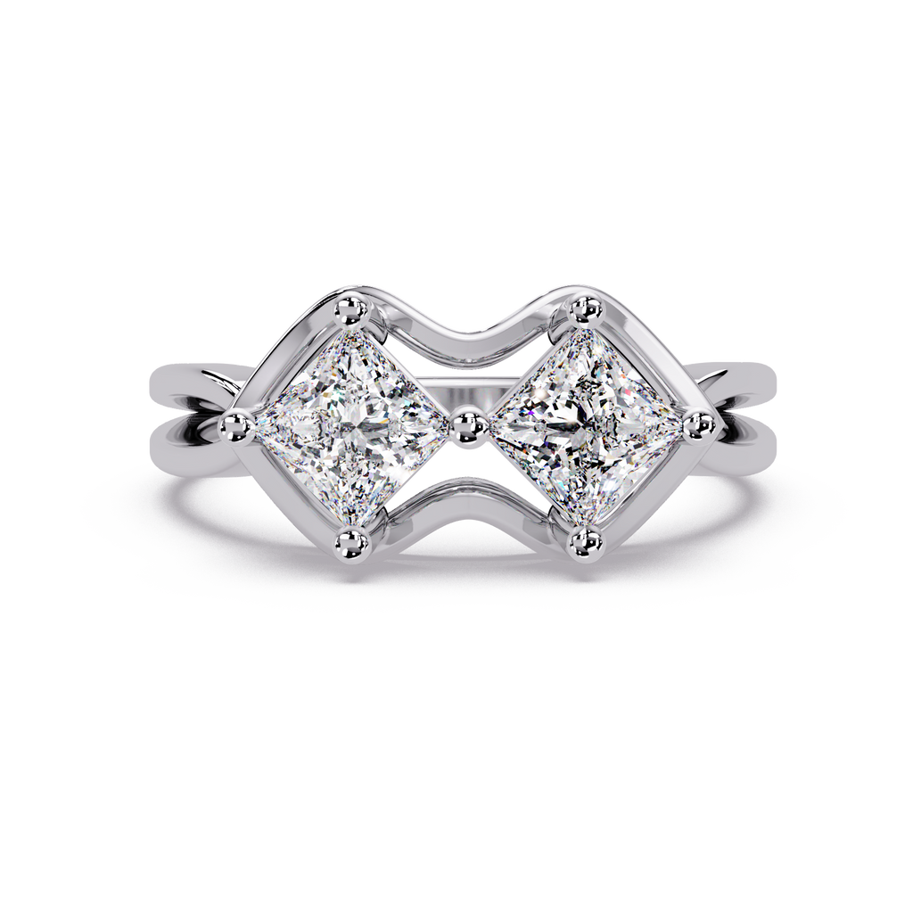 Princess Cut Diamond Ladies Ring