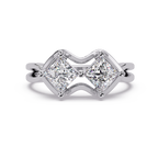 Princess Cut Diamond Ladies Ring