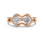 Princess Cut Diamond Ladies Ring