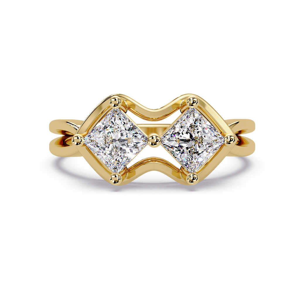 Princess Cut Diamond Ladies Ring