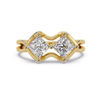 Princess Cut Diamond Ladies Ring