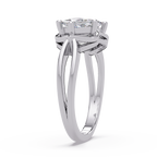 Princess Cut Diamond Ladies Ring