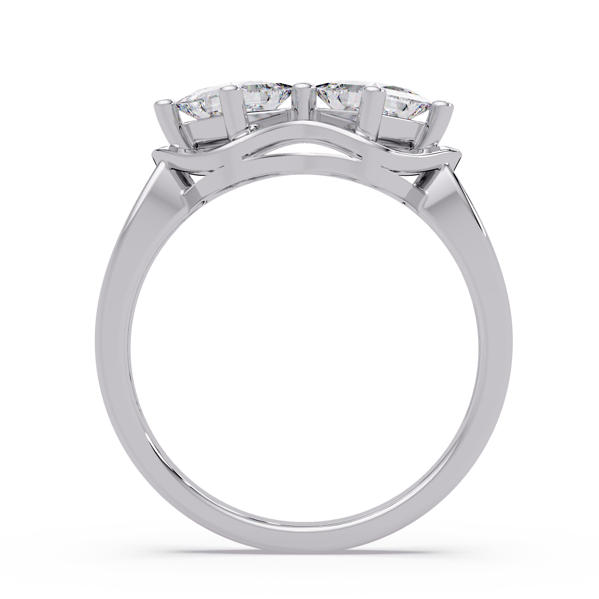 Princess Cut Diamond Ladies Ring