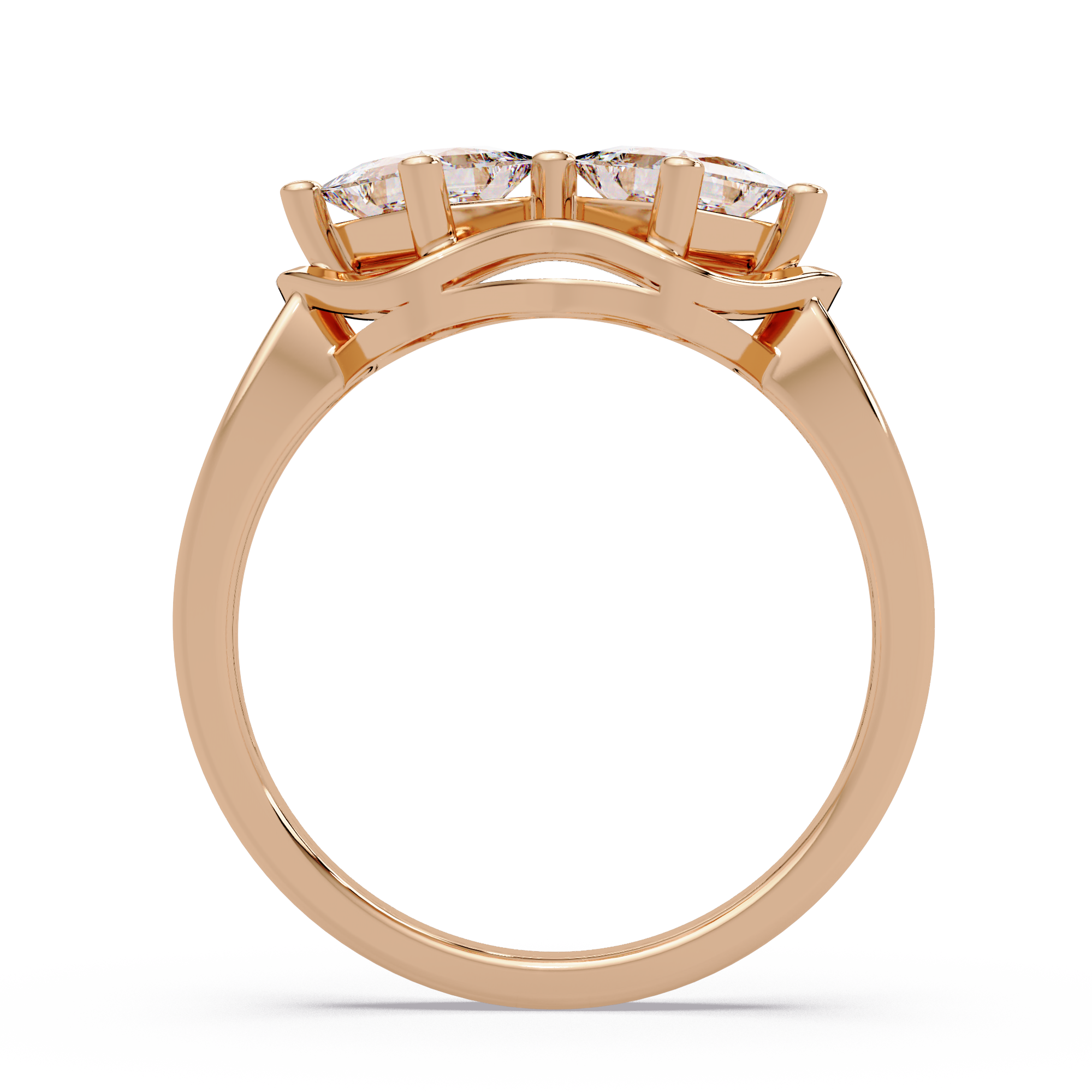 Princess Cut Diamond Ladies Ring