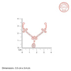 Rose Gold Harmony Drop Mangalsutra Necklace