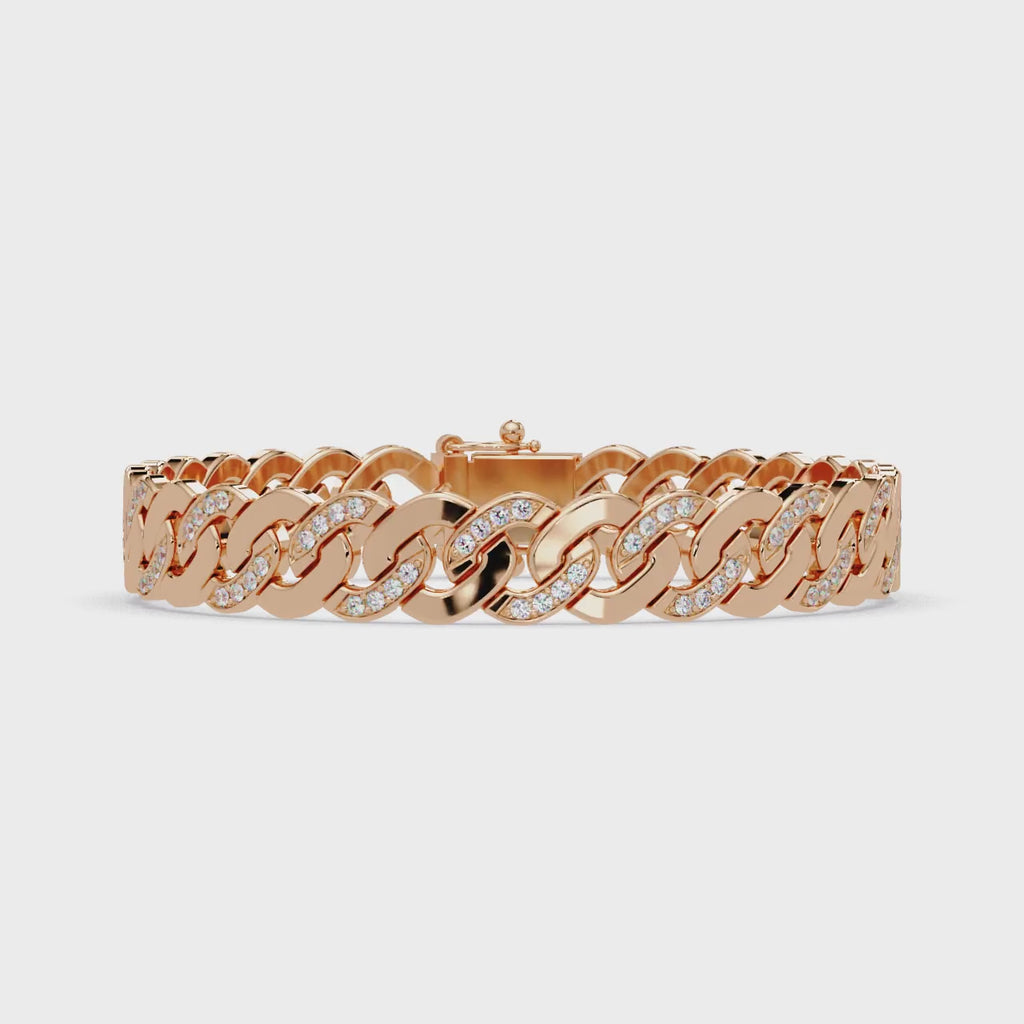 Diamond Cuban Link Bracelet for Men & Women