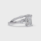 Artisan Emerald Cut Diamond Ring