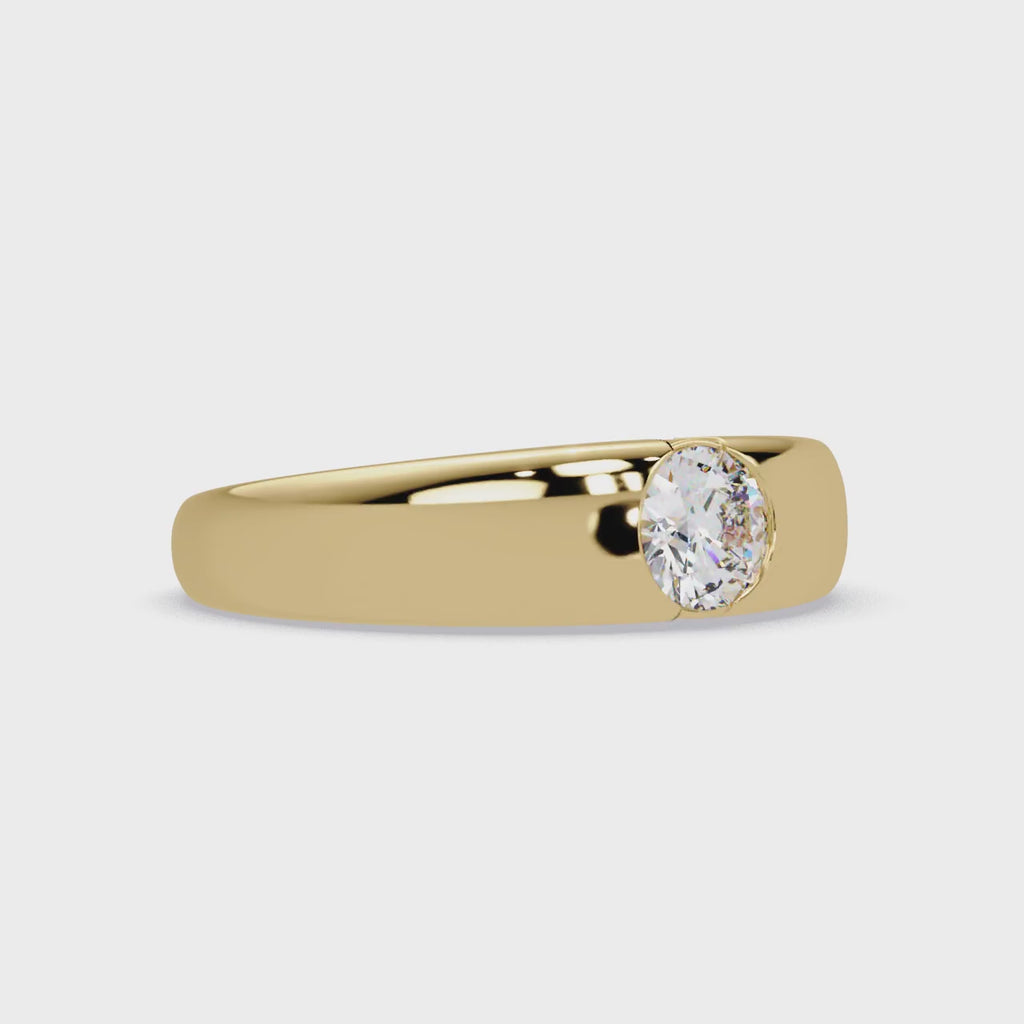 Radiant and Round Cut Diamond Eternity Ladies Ring