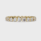 Round Cut Diamond Bezel Set Eternity Ring