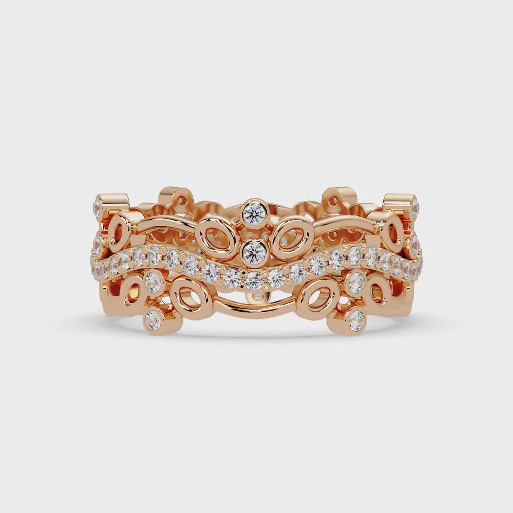 Vintage-Inspired Ornate Filigree Diamond Ring
