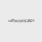 Marquise Halo Diamond Tennis Bracelet