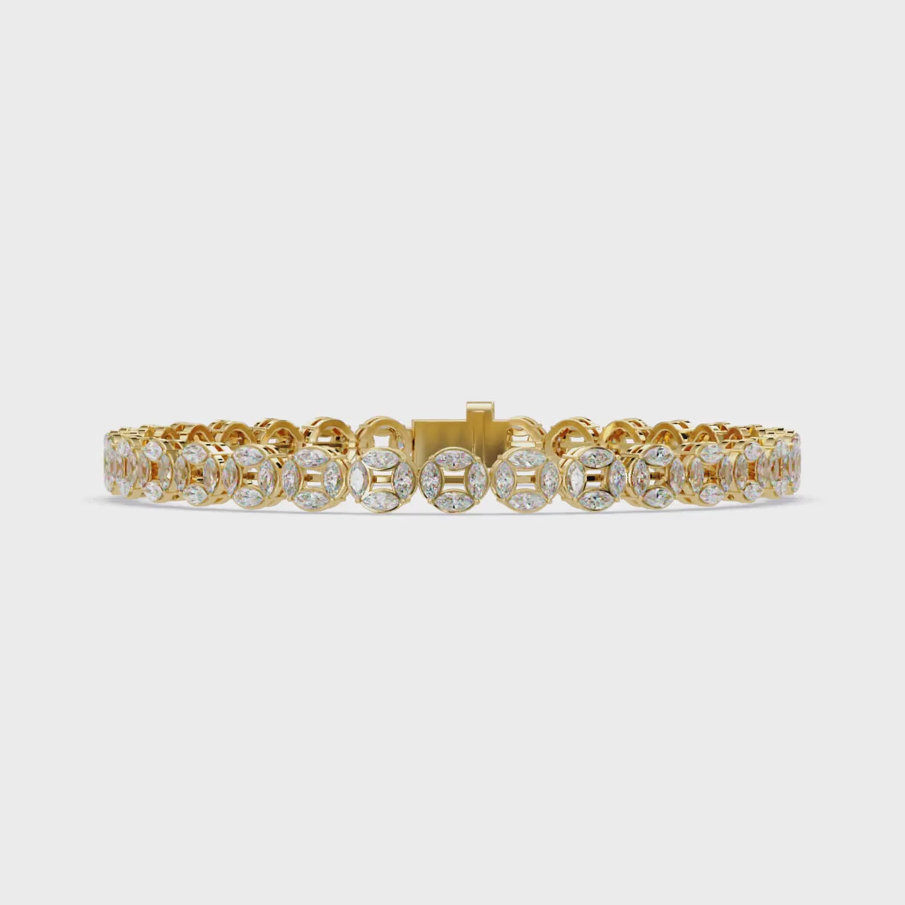 Marquise Diamond Tennis Bracelet