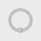 Iced Cuban Link Bracelet | Diamond-Studded Luxury Bracelet for Men & Women