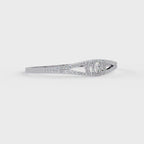Round Brilliant Diamond Split Shank Halo Tennis Bracelet