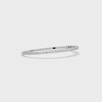 Elegant Diamond Tennis Bangle Bracelet in Rose Gold