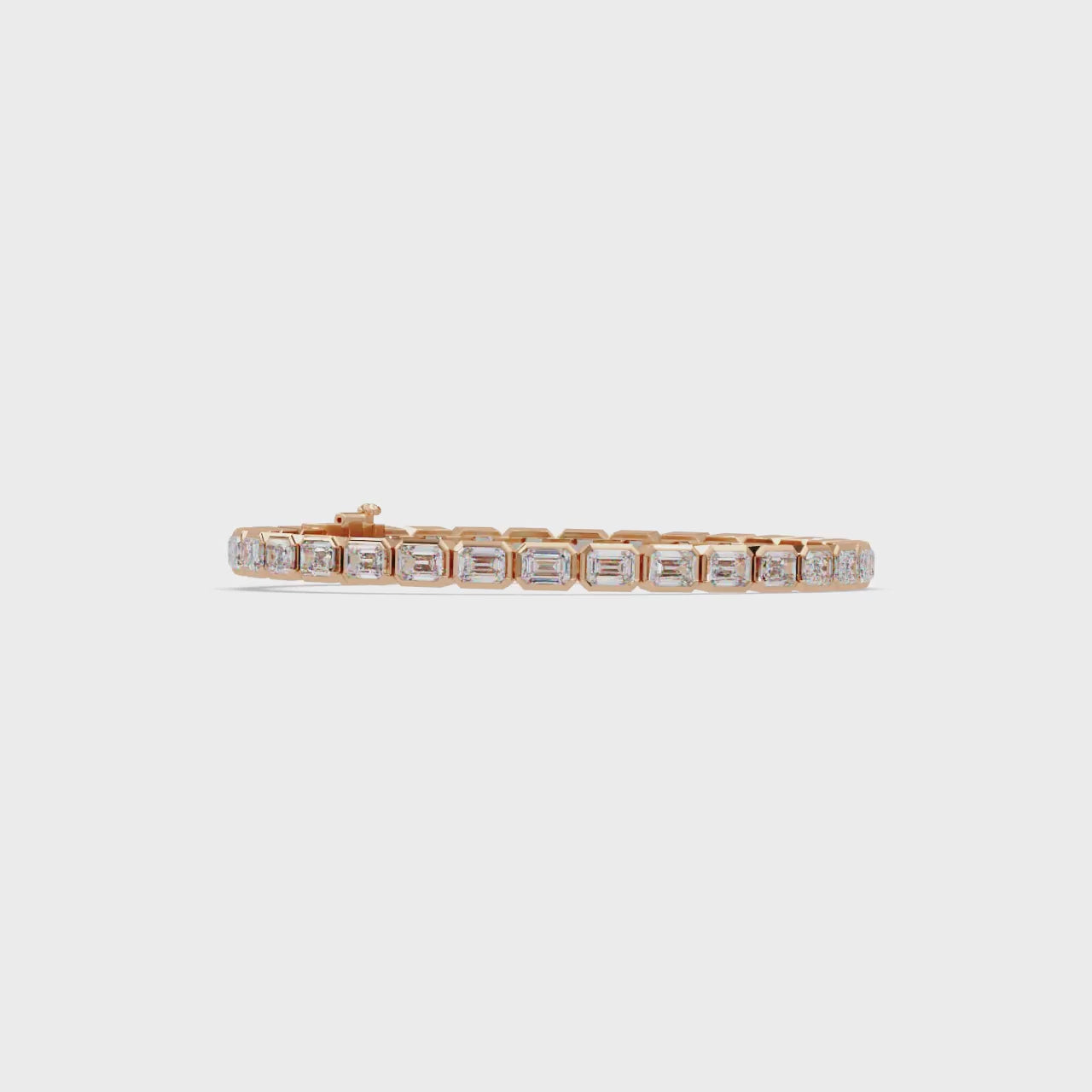 Emerald Cut Diamond Tennis Bracelet – 9.39 CT