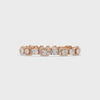Luxury Oval & Cushion Halo Diamond Tennis Bracelet