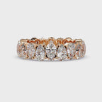 Pear Cut Diamond Eternity Ladies Ring