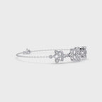 Floral Diamond Station Bracele