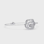 Elegant Floral Diamond Bracelet for Women