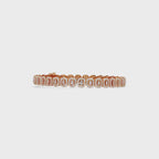 Marquise Halo Diamond Tennis Bracelet