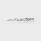 Floral Diamond Tennis Bracelet