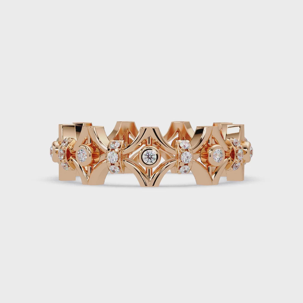 Emerald Square Diamond Eternity Ring